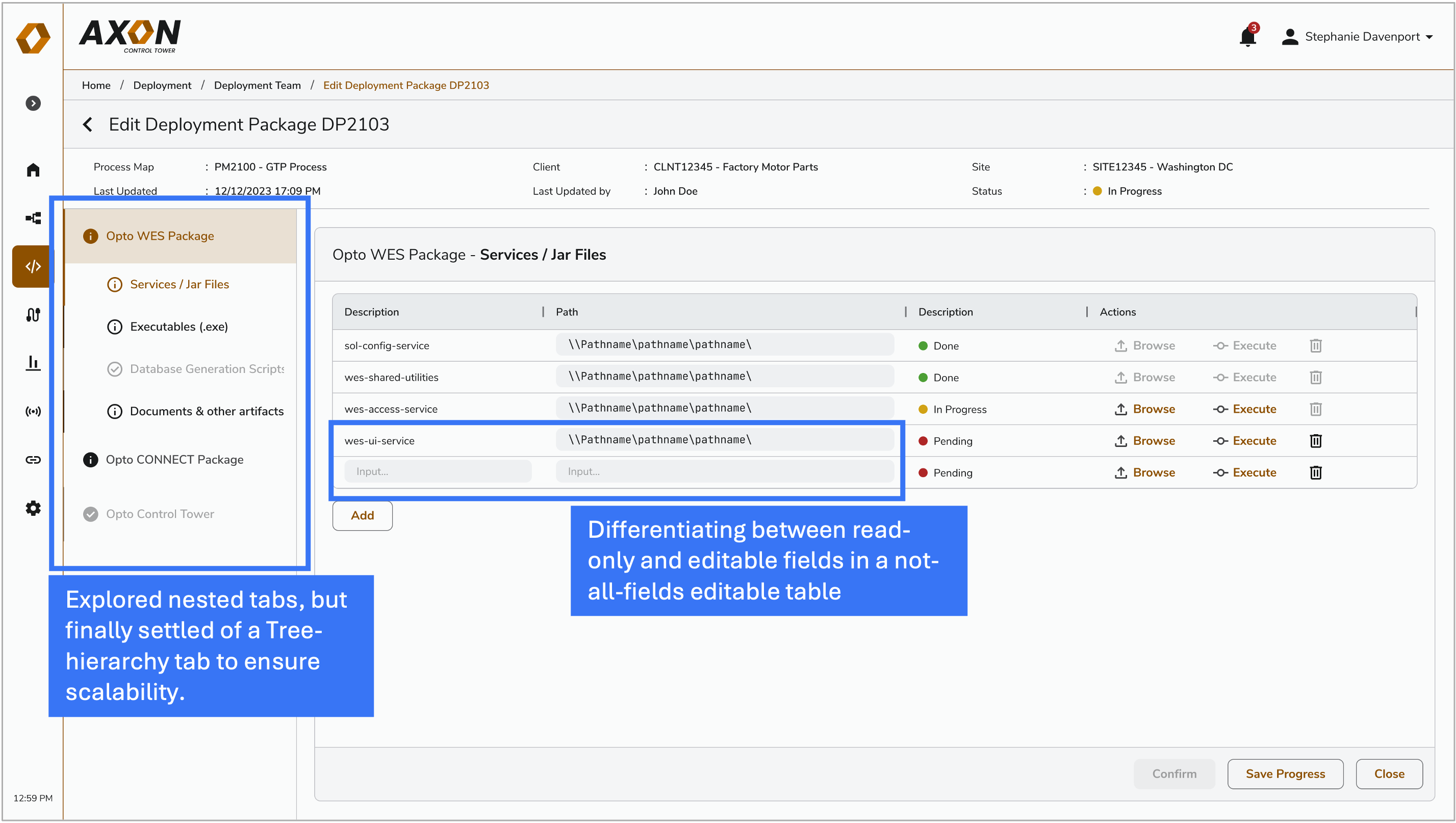 Database Linking Interface